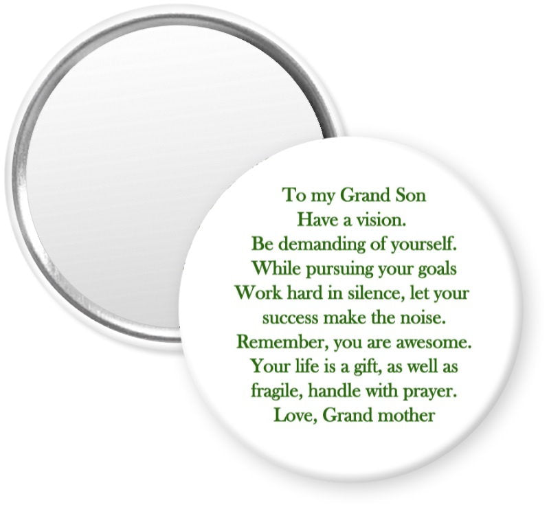 "GRANDSON, LOVE GRANDMOTHER"