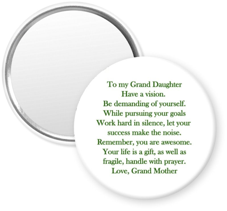 "GRAND DAUGHTER, LOVE GRANDMOTHER"